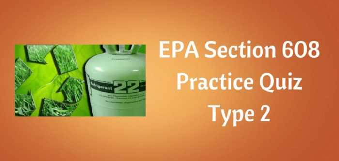 Epa 608 practice test type 3