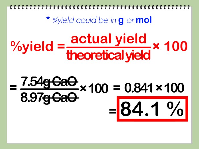 Limiting reagent percent yield worksheet