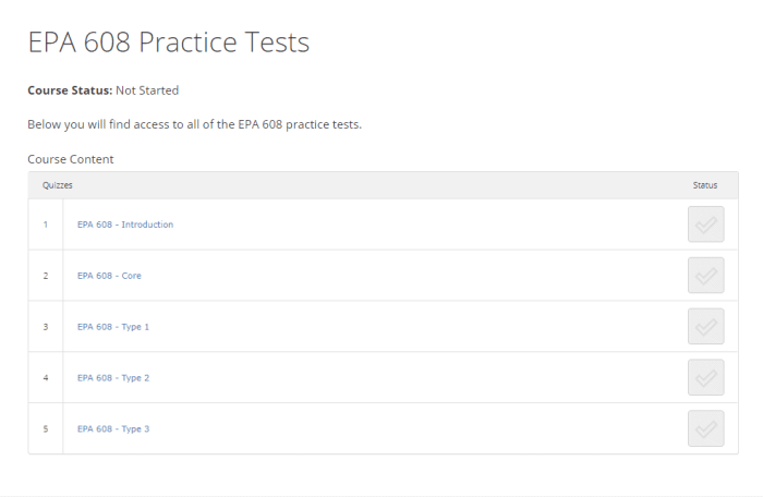 Epa 608 practice test type 3