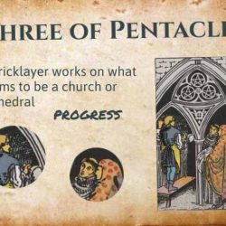 Pentacles three tarot card arcana minor iii kasamba