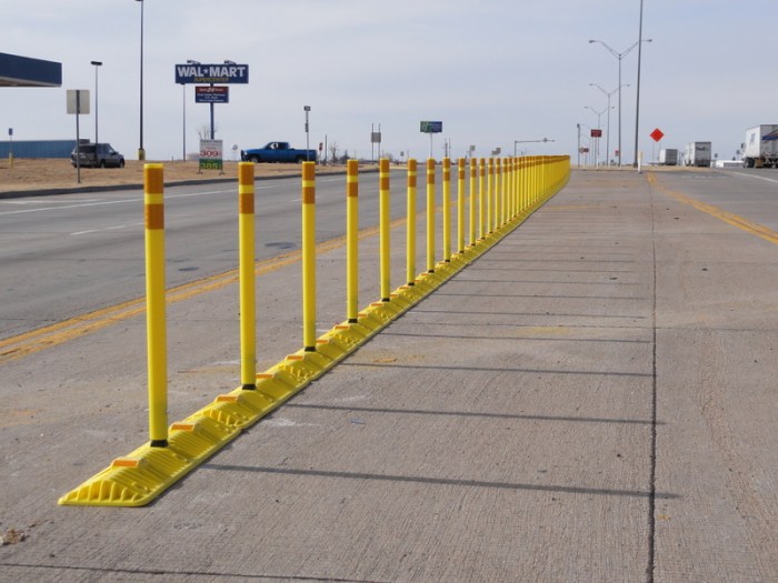 Raised highway dividers serve the same purpose as